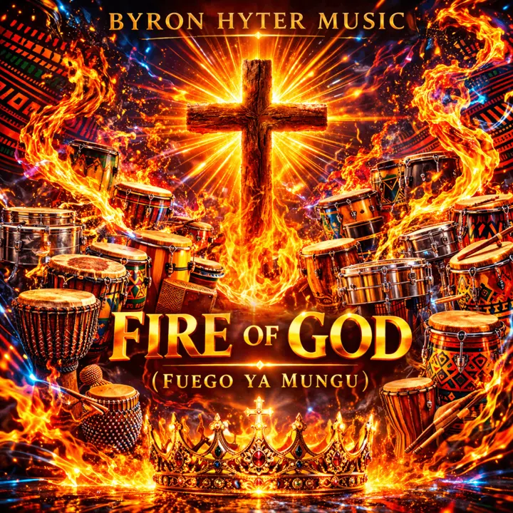 Byron Hyter Music - Fire of God (Fuego ya Mungu) album cover
